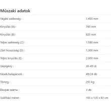 Szárzúzó rézsű vágásra AGXL-145