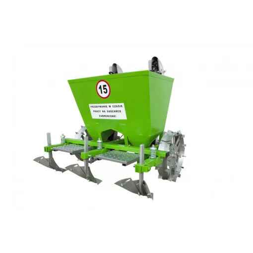 Burgonya ültető vetőgép 2 soros Fém kerékkel 