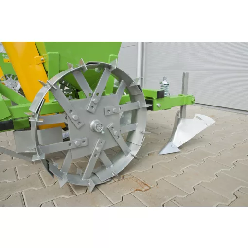 Burgonya ültető vetőgép 2 soros Fém kerékkel 