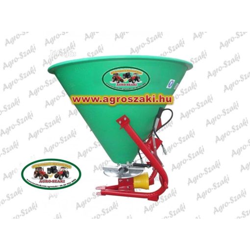 Műtrágyaszóró 400 kg műanyag  kistraktorhoz