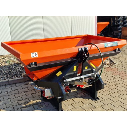 Műtrágyaszóró 2 tárcsás, hidr. nyitás-zárás (400 literes) ponyvával