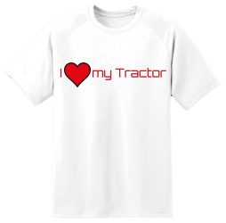 I LOVE MY TRACTOR! - FEHÉR RÖVID UJJÚ PÓLÓ