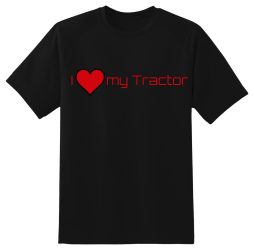 I LOVE MY TRACTOR! - FEKETE RÖVID UJJÚ PÓLÓ