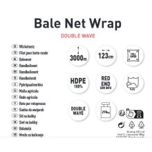 Bálaháló Farma 123x3000  100% PE-ből készült, UV-stabilizált, kiváló minőségű!!!