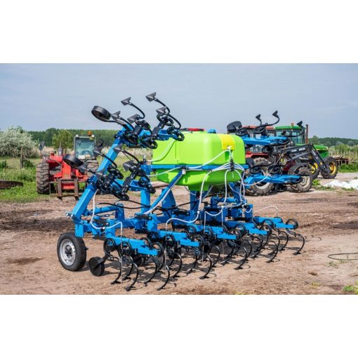 Leko 8 sorközművelő kultivátor 9 kocsival szerelve, HIDR. FOLYÉKONY MŰTRÁGYASZÓRÓVAL MAGYAR 