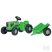 Rolly Kiddy Futura zöld fellépős traktor utánfutóval