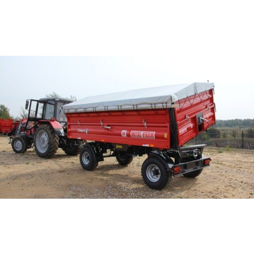 Metal-Fach T710/2 8 tonnás Pótkocsi ponyvával, magasítóval 