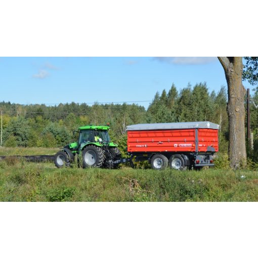 Metal-Fach T730.1 8Tonnás PÓTKOCSI ponyvával, magasítóval 