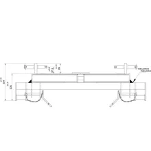 Homlokrakodó átalakító adapter 3 pont csatlakozótól EURO-NORM csatlakozóra (2kat)
