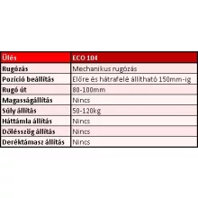 Vezetőülés 485-570 mm - állítható háttámla dőlésszöggel