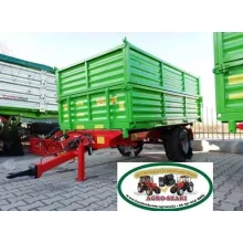 Egytengelyes 2,5 tonnás lengyel pótkocsi magasítóval, légfékkel 